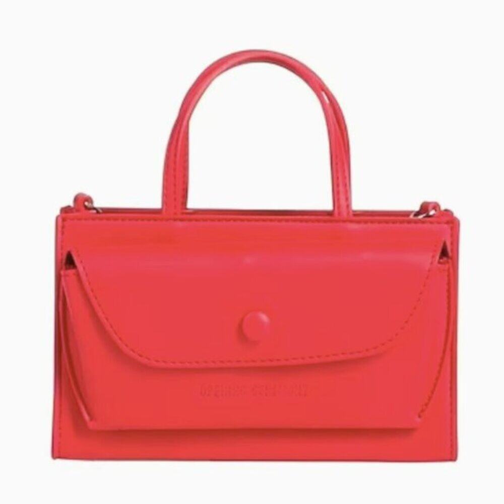 Opening Ceremony Red Razor Clam shoulder bag